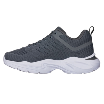 CALTO Men's Height-Increasing Super Lightweight Sneakers in Grey / White